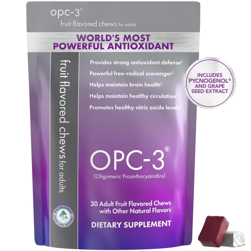 OPC3 Fruit Flavored Chews for Adults Drink Liquid Vitamins