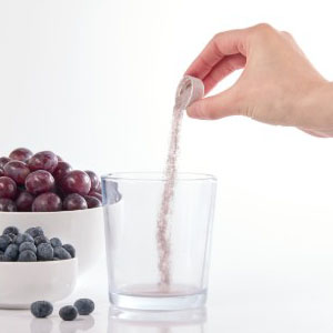 Step 1: Add 1 small capful of powder for each serving.